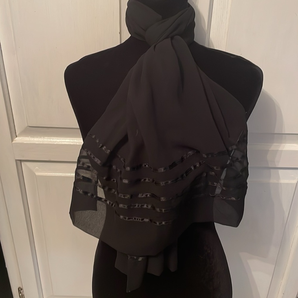 Vintage A. Brod chiffon scarf